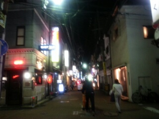小倉の夜街。